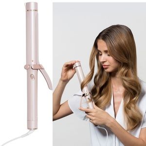 T3 single-pass 1.25” Ceramic Curling Iron Rose Gold